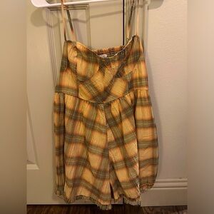 Urban Outfitters Plaid Romper